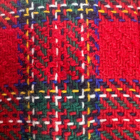 Talbots Petite Red Plaid Wool Blend Blazer | Tartan | 12P - Picture 8 of 12